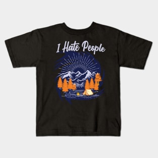 I hate people Kids T-Shirt